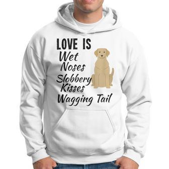 Yellow Labrador Retriever Dog Love My Lab Quote Saying Hoodie - Monsterry UK