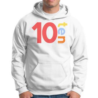 Youth 10Th Birthday Boy 10 Year Old Ten Age 10 Ideas Party Hoodie - Thegiftio UK
