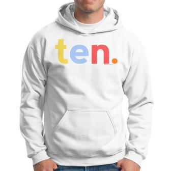 Youth 10Th Birthday Boy 10 Year Old Ten Age 10 Party Ideas Hoodie - Thegiftio UK