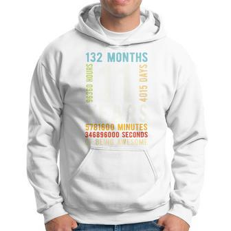 Youth 11Th Birthday 11 Years Old Vintage Retro 132 Months Hoodie - Monsterry UK