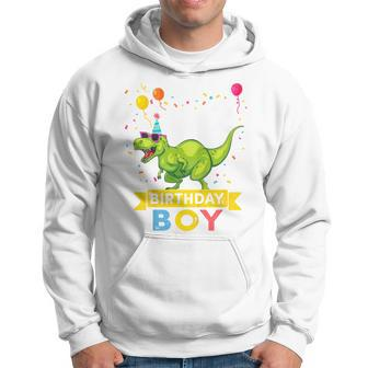 Youth 2 Year Old 2Nd Birthday Boy T Rex Dinosaur Hoodie - Thegiftio UK