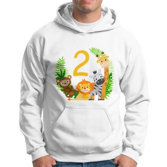 Youth 2Nd Birthday Children's Birthday Second Birthday Jungle Hoodie - Thegiftio UK