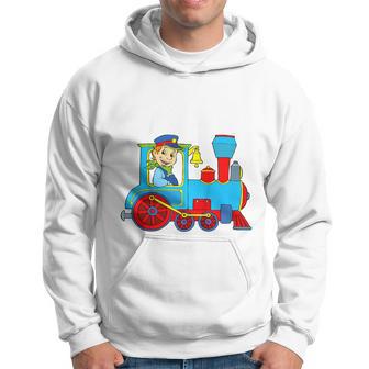 Youth 4Th Birthday Train Boy 4 Year Steam Locomotive Hoodie - Thegiftio UK