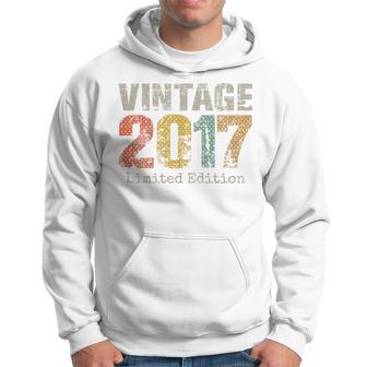 Youth 7 Year Old Vintage 2017 Limited Edition 7Th Birthday Hoodie - Thegiftio UK