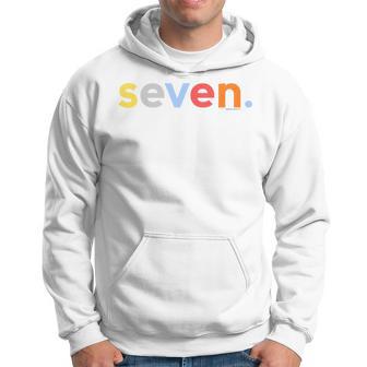 Youth 7Th Birthday Boy 7 Year Old Seven Age 7 Party Ideas Hoodie - Thegiftio UK