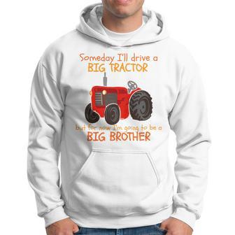 Youth I'm Going To Be A Big Brother Brothers Tractor Hoodie - Thegiftio UK