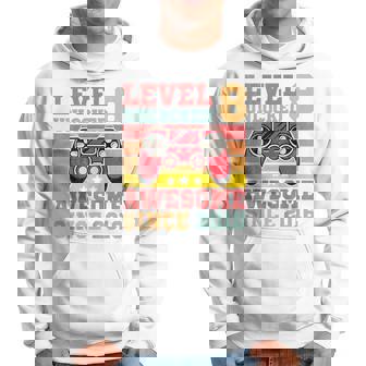 Youth Level 8 Unlocked Vintage Video Game 8Th Birthday Gamer Hoodie - Thegiftio UK