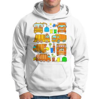 Youth Waste Rubbish Collection Vehicle Garbage Truck Boy Trash Car Hoodie - Thegiftio UK