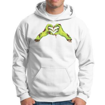 Zombie Hands Heart Valentine's Day Lover Hoodie - Monsterry AU