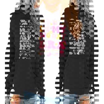 In My 100 Days Of School Era Groovy Retro Student Teacher Women Hoodie - Thegiftio