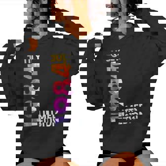 40Th Birthday Vintage 1984 July 40 Year Women Women Hoodie | Mazezy