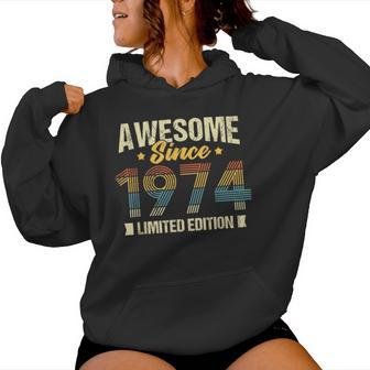 50 Geburtstag Papa Mamaintage 1974 Limitierte Auflage 50 Kapuzenpullover für Damen - Geschenkecke