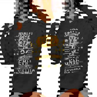 52 Cumpleaños 52 Años Hombre Retro Fabricado En 1972 Sudadera con capucha para mujer - Regaloses