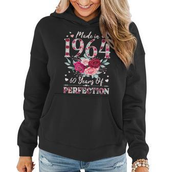 60 Year Old Birthday 1964 Floral 60Th Birthday For Women Women Hoodie | Mazezy CA