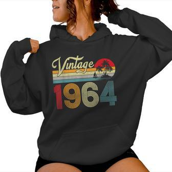 60 Years Old Vintage 1964 60Th Birthday Retro Women Hoodie | Mazezy