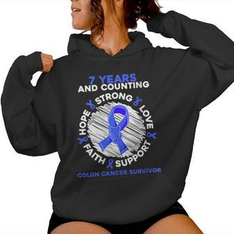 7 Years Cancer Free Colon Cancer Survivor For Men Women Hoodie | Mazezy