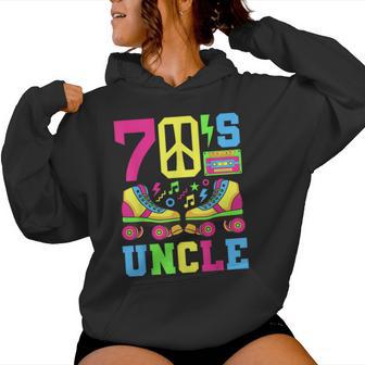 70S Uncle 1970S Theme Party Seventies Costume 70S Outfit 70S Women Hoodie - Thegiftio UK