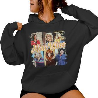 80'S 90'S Mom Vibes Mom Life Mother's Day Vintage Mama Women Hoodie - Seseable