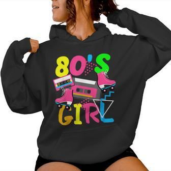 80'S Girl Music Eighties Fashion Lovers Nostalgic Women Hoodie - Seseable