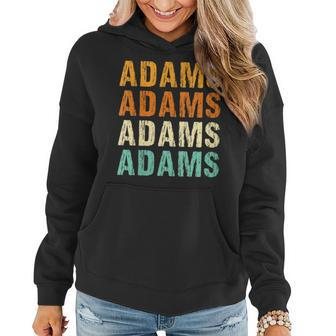 Adams Last Name Family Reunion Surname Personalized Women Hoodie - Seseable