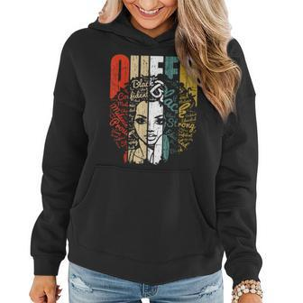 African American For Educated Strong Black Woman Queen Women Hoodie - Monsterry