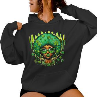 African American Leprechaun Black St Patrick's Day Women Hoodie | Mazezy