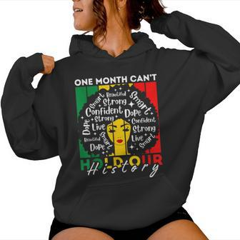 Afro Girl One Month Can't Hold Our History Black History Women Hoodie - Thegiftio UK