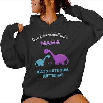 Alles Gute Zum Muttertag Mama Dino S Kapuzenpullover für Damen - Geschenkecke