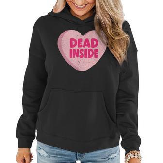 Anti Valentines Day Valentines Candy Heart Women Hoodie - Monsterry AU