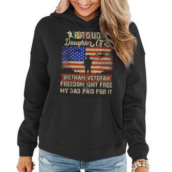 Army Military Navy Proud Daughter Of A Vietnam Veteran Women Hoodie - Monsterry AU