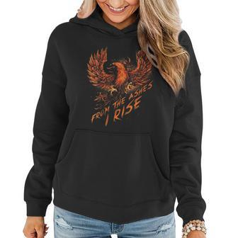 From The Ashes I Rise Motivational Phoenix Women Hoodie - Monsterry AU