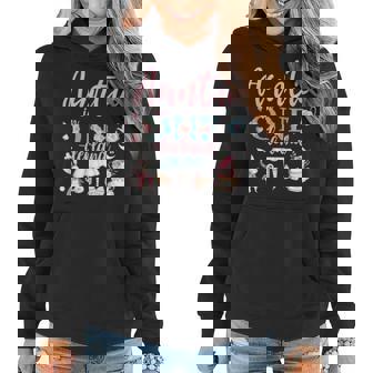 Auntie Of The 1St Birthday Girl Auntie In Onderland Family Women Hoodie - Seseable