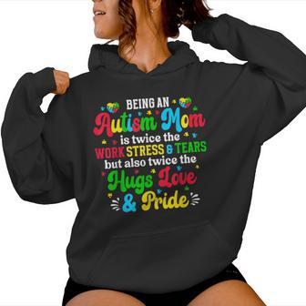 Being Autism Mom Autism Awareness Mama Of Autistic Boy Girl Women Hoodie - Monsterry CA