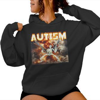 Autistic Skeleton Oddly Specific Offensive Women Hoodie - Seseable