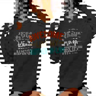 Awesome Like My Mother In Law Son & Daughter Vintage Women Hoodie | Seseable CA
