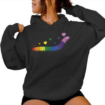 Awesome Rainbow Millipede For Lgbtq Gay Millipede Pet Owner Women Hoodie - Monsterry UK