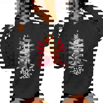 Axolotl Queen Cute Kawaii Axolotl Women Hoodie | Mazezy