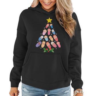Baby Christmas Tree Peds Nicu Nurse Women Hoodie - Thegiftio UK