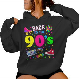 Back To 90'S 1990S Vintage Retro Nineties Costume Party Women Hoodie - Monsterry