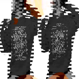 On Back I'm Very Vulnerable Right Now Goth Girls Women Hoodie - Thegiftio