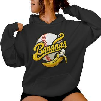 Banana Baseball Lover Cool Game For Kawaii Women Hoodie - Monsterry CA