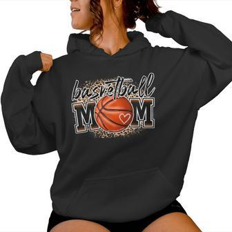 Basketball Mom Leopard Basketball Senior Mom 2023 Mother Day Women Hoodie - Seseable