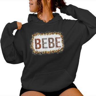 Bebe Leopard Print Mom Cute Bebe Women Hoodie - Thegiftio UK