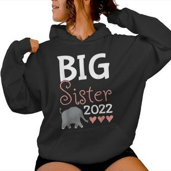 Become Big Sister 2022 Elephant Sis Women Hoodie - Monsterry DE