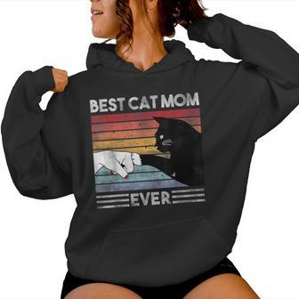 Best Cat Mom Ever Cat Girls Cat Women Hoodie - Seseable
