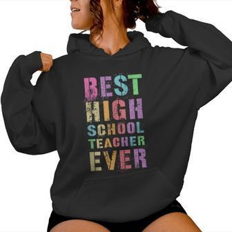 Best High School Teacher Teaching Grades 9-12R Appreciation Women Hoodie - Monsterry UK