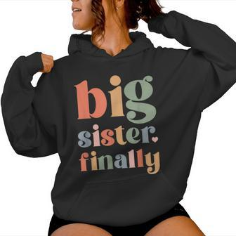 Big Sister To Be 2024 Finally Promoted To Big Sister 2024 Women Hoodie - Monsterry UK