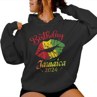 Birthday Crew Jamaica 2024 Girl Party Matching Vacation Women Hoodie - Monsterry AU