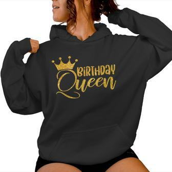 Birthday Queen For It's My Birthday Matching Women Hoodie - Seseable