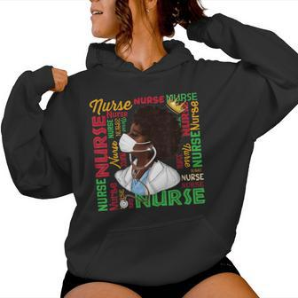 Black Nurse History Month Afro Melanin Queen Woman Pride Blm Women Hoodie - Monsterry DE